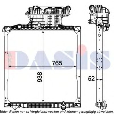 AKS DASIS 260031n -  Радиатор, охлаждение двигателя